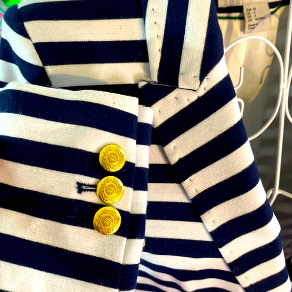 H&M navy blue & white striped jacket - Picture 11 of 15